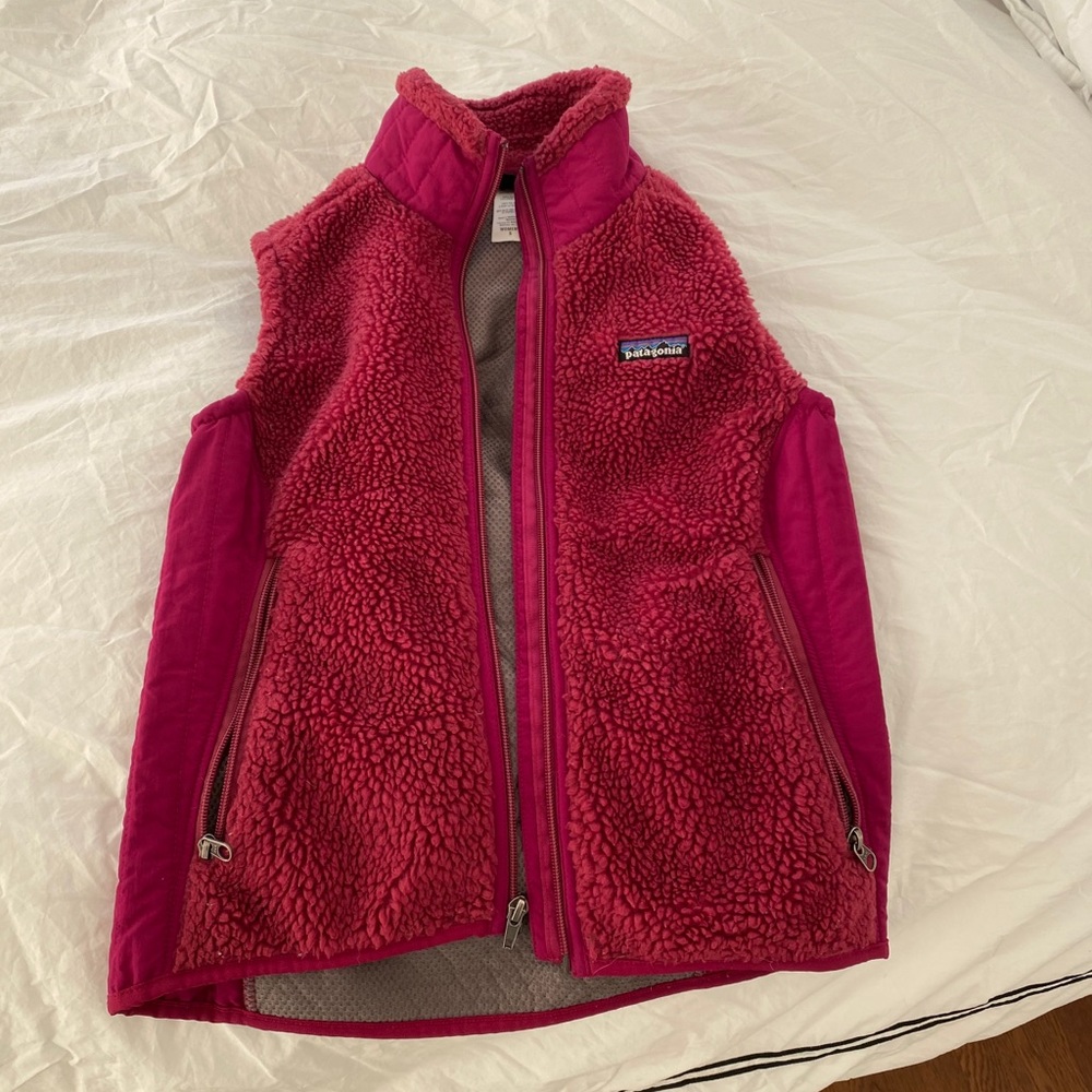 women’s retro x pink patagonia vest